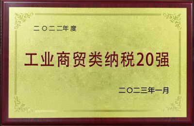 2022年度工業(yè)商貿(mào)類納稅20強